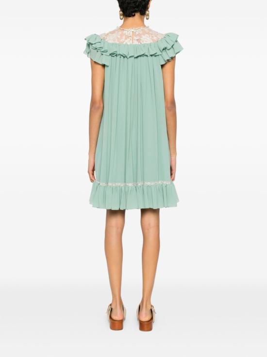 26SS 끌로에 미디 원피스 CH26SRO7500234F GREEN - CHLOE