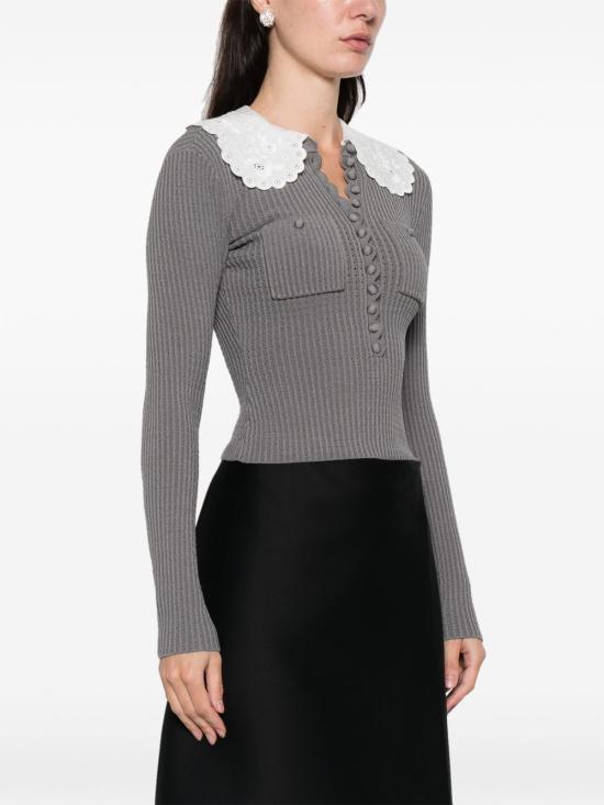 26SS 셀프 포트레이트 스웨터 RS26106TAGRGREY - SELF PORTRAIT
