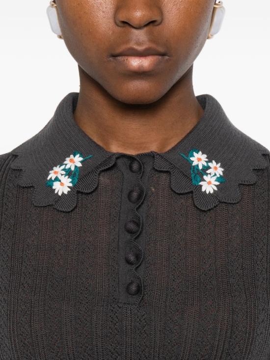 26SS 셀프 포트레이트 반팔 티셔츠 RS26194TGRGREY - SELF PORTRAIT