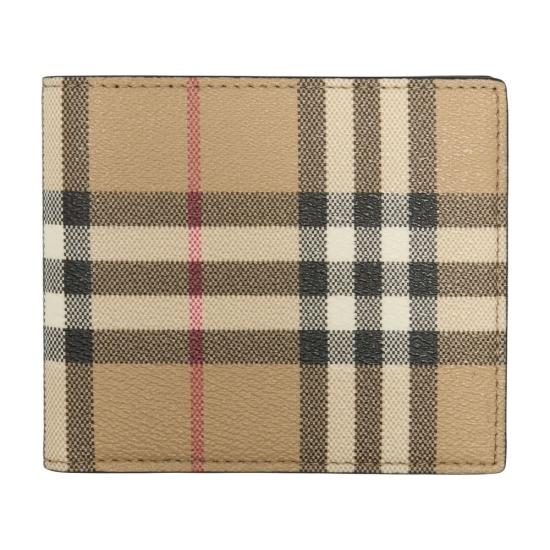 26SS 버버리 체크 바이폴드 남성지갑 8113133 A7026 beige