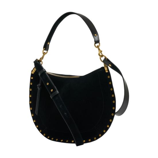 26SS 이자벨마랑 오스칸 소프트 집 백 BF0066FA B2C03M 01BK black - ISABEL MARANT