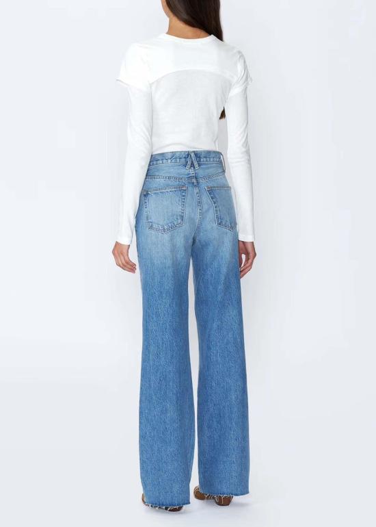  실버레이크 스트레이트 팬츠 그레이스 진 진 블루 - SLVRLAKE