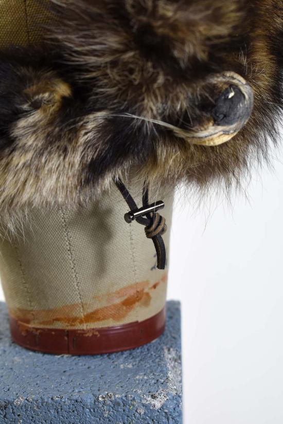  Sekanson 모자 세칸슨 전통 너구리 가죽 밴드  (진한 갈색) - OTHER BRANDS