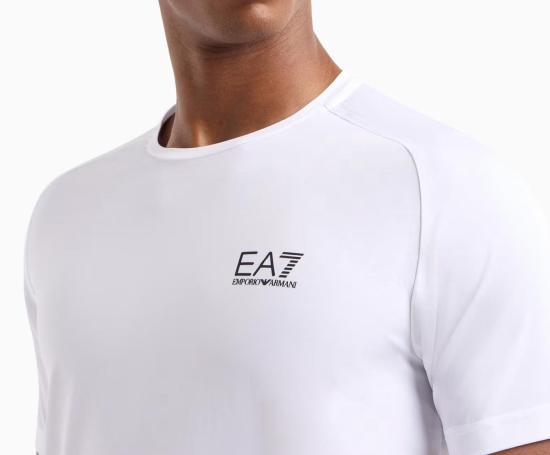  엠포리오 아르마니 반팔 티셔츠 8NPV03 PNDDZ 21BA WHITE - EMPORIO ARMANI