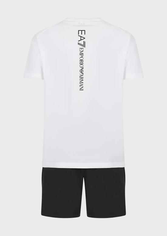  엠포리오 아르마니 반팔 티셔츠 8NPV03 PNDDZ 21BA WHITE - EMPORIO ARMANI