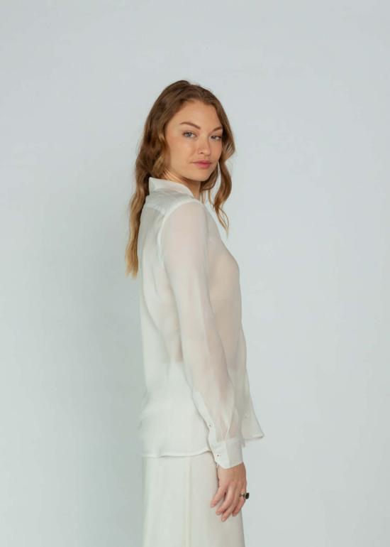  브라조 트리콧 블라우스 Brazeau 트리코 릴 프린스  시폰 - BRAZEAU TRICOT