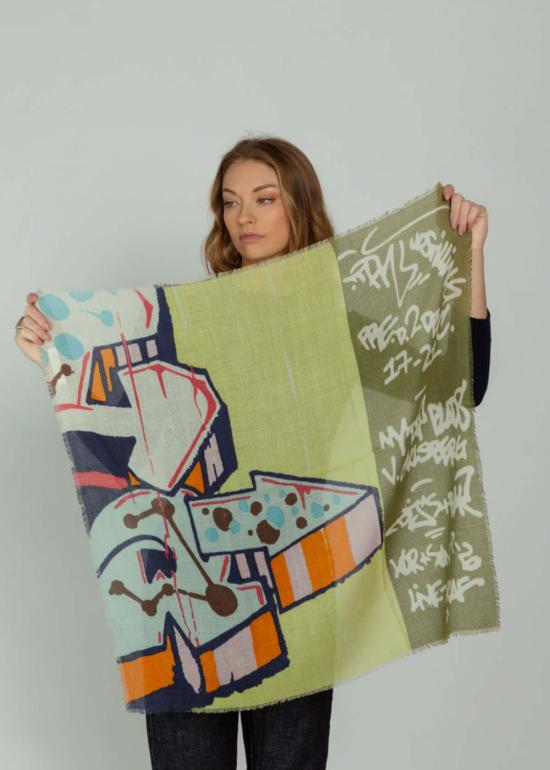  이피스 머플러/스카프 에피스 그래피티 반다나 라임