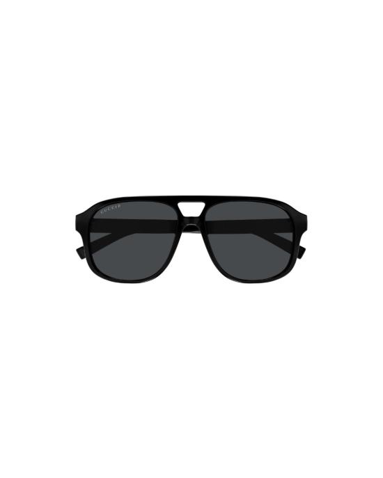  구찌 선글라스 에비에이터 직사각형  블랙 - GUCCI
