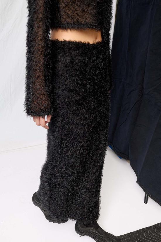  어셈블리 뉴욕 롱 스커트 어셈블리 블랙 페더 맥시 스커트 - ASSEMBLY NEW YORK