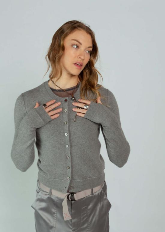  Brazeau Tricot 가디건 브라조 트리코 미니 로얄  콜 - OTHER BRANDS