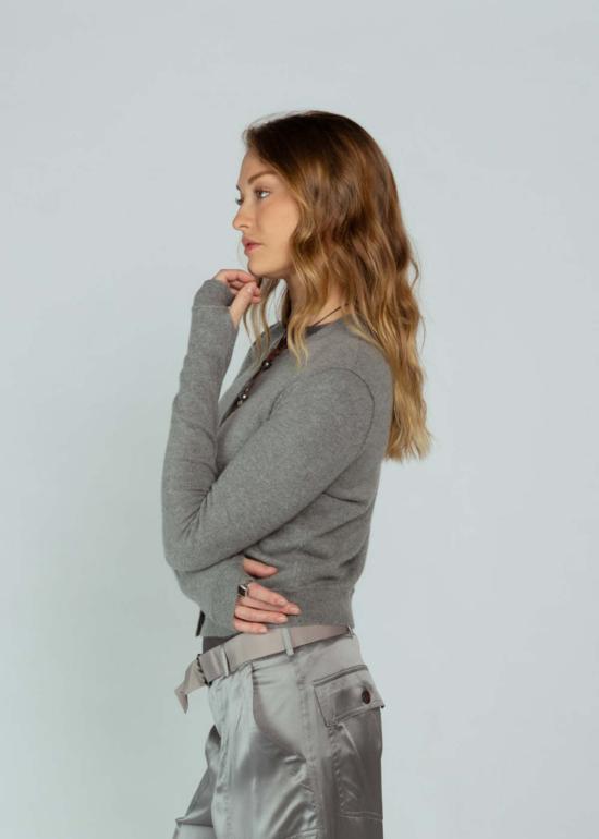  Brazeau Tricot 가디건 브라조 트리코 미니 로얄  콜 - OTHER BRANDS