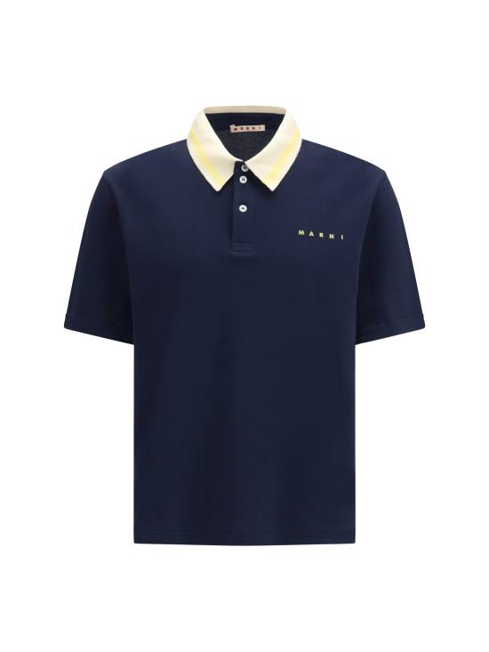 26SS 마르니 폴로 티셔츠 POMU0051LSUTC599 00B99 BLUE