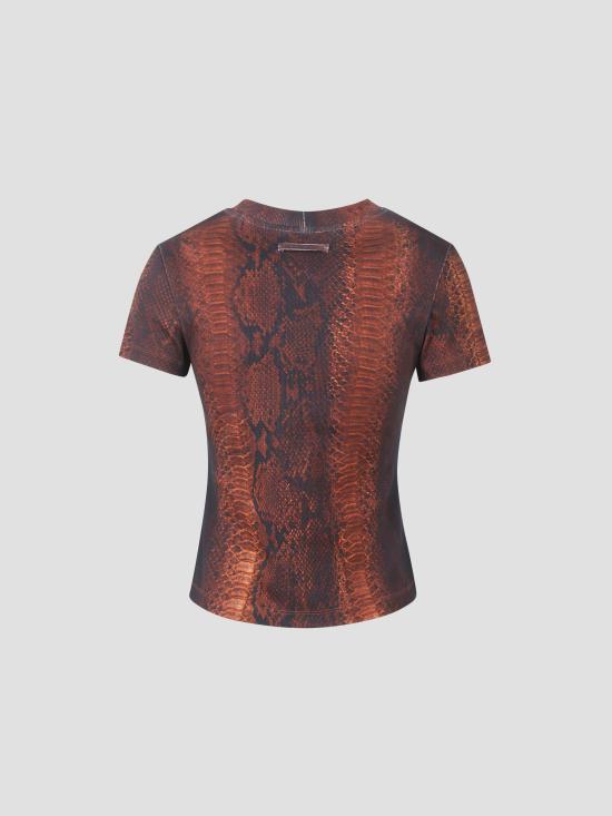 26SS 장 폴 고티에 반팔 티셔츠 2601WTO402J027P 6000 BROWNBLACK - JEAN PAUL GAULTIER