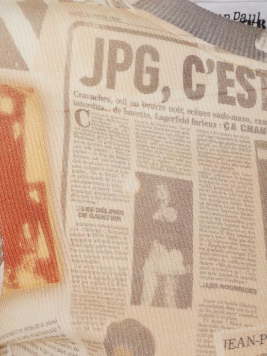 26SS 장 폴 고티에 반팔 티셔츠 2601WTO400J026P 30830 ECRULIGHTGREYRED - JEAN PAUL GAULTIER