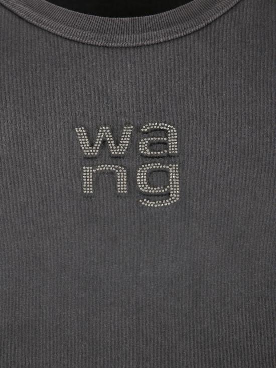 26SS 알렉산더 왕 반팔 티셔츠 4CC1261220 011 WASHED BLACK - ALEXANDER WANG