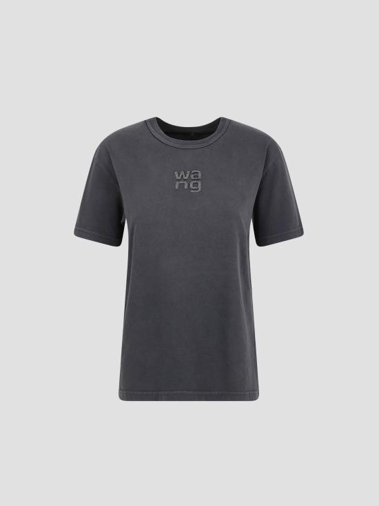 26SS 알렉산더 왕 반팔 티셔츠 4CC1261220 011 WASHED BLACK