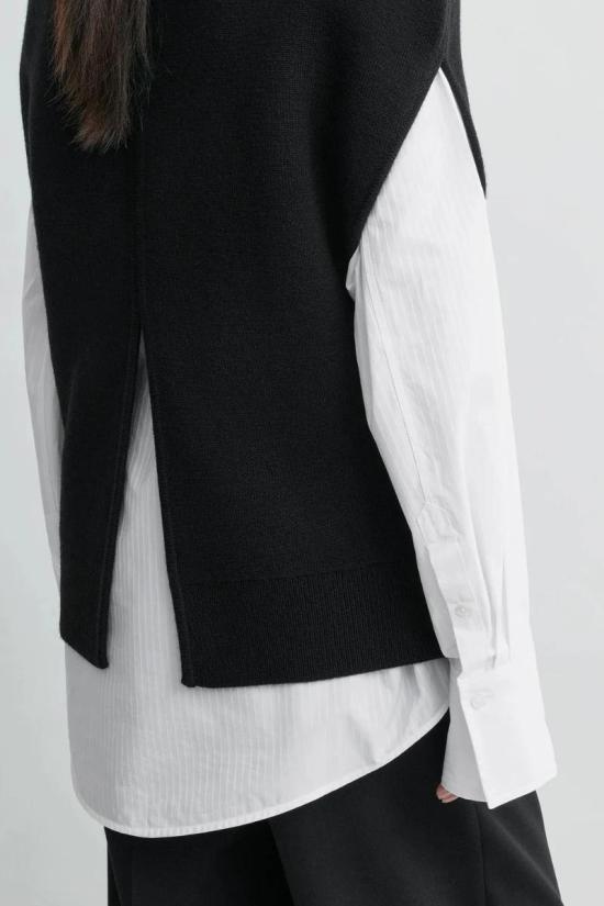 26SS 토템 후드 티셔츠 261WRT0573YA0008 001 BLACK - TOTEME