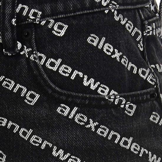 26SS 알렉산더 왕 바이트 로고 쇼츠 4DC1214896 060 - ALEXANDER WANG