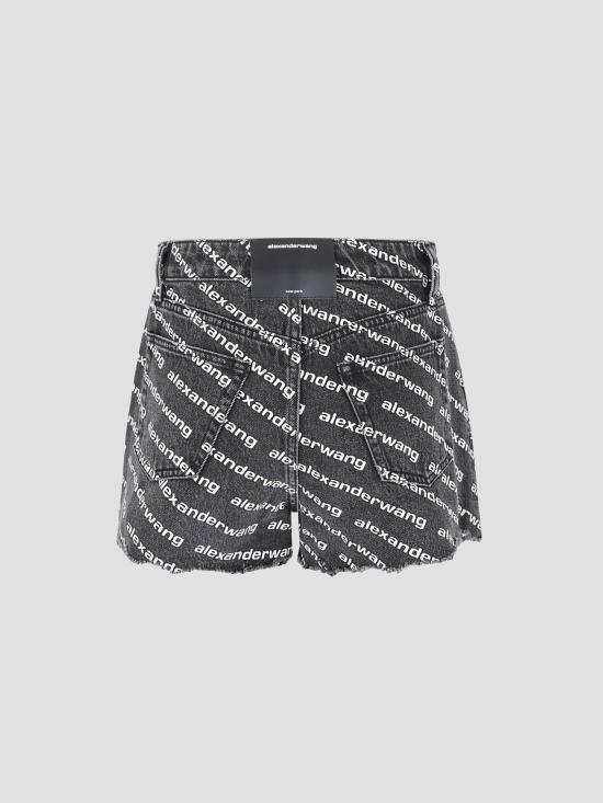 26SS 알렉산더 왕 바이트 로고 쇼츠 4DC1214896 060 - ALEXANDER WANG