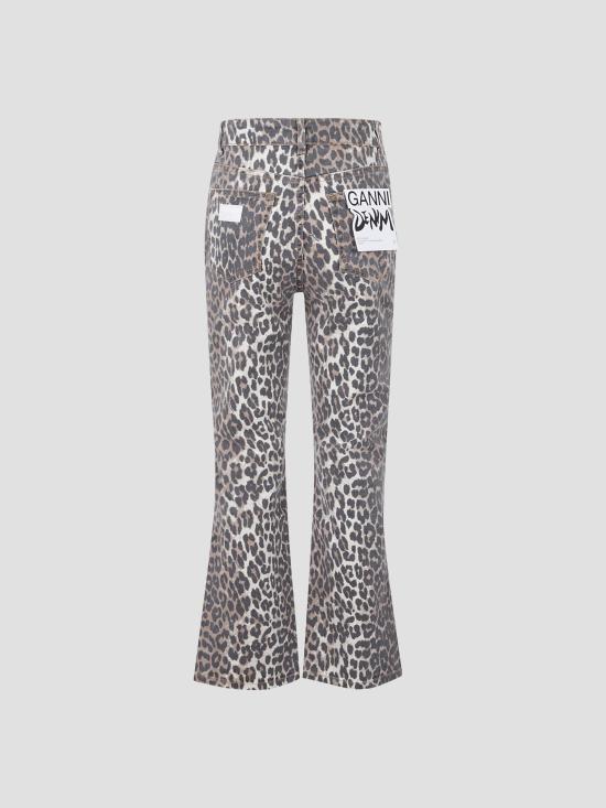 26SS 가니 스트레이트 팬츠 J1059 943 LEOPARD - GANNI