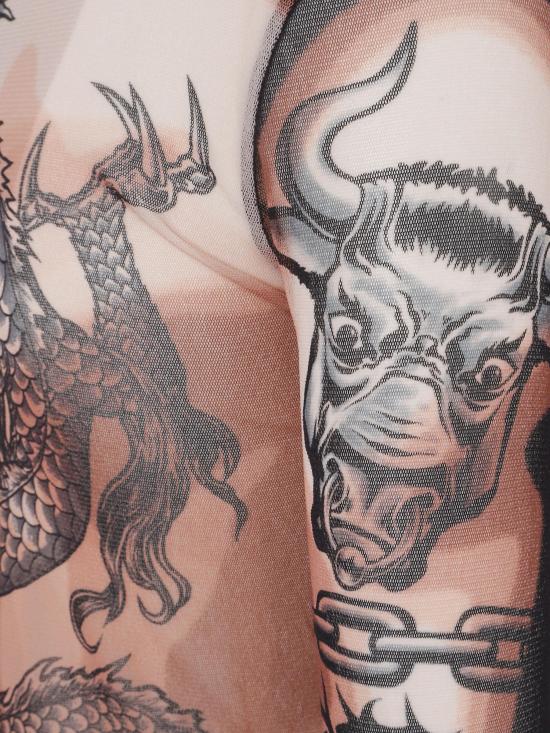 26SS 장 폴 고티에 후드 티셔츠 2601WTO456M026P 636000 000NUDEBROWNBLACK - JEAN PAUL GAULTIER