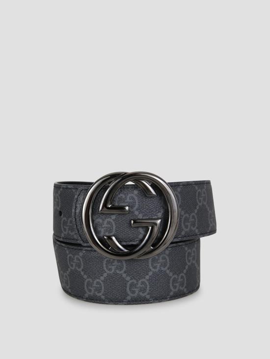 26SS 구찌 가죽 벨트 849862FAFGJ 1000 BLACK