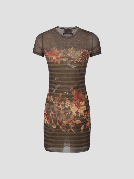 26SS 장 폴 고티에 숏 원피스 2601WDR114M014P 4190 KHAKIMULTICOLOR - JEAN PAUL GAULTIER