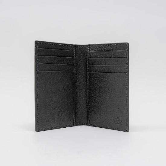 26SS 구찌 바이컬러 GG 롱 카드 케이스 768249FACQC 1048 BLACK STEEL - GUCCI