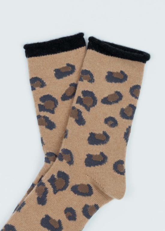  한셀 프롬 바젤 양말 치타 캐시미어 크루삭스 치타