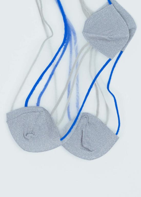  한셀 프롬 바젤 양말 그랜드 슬램 시스루  실버