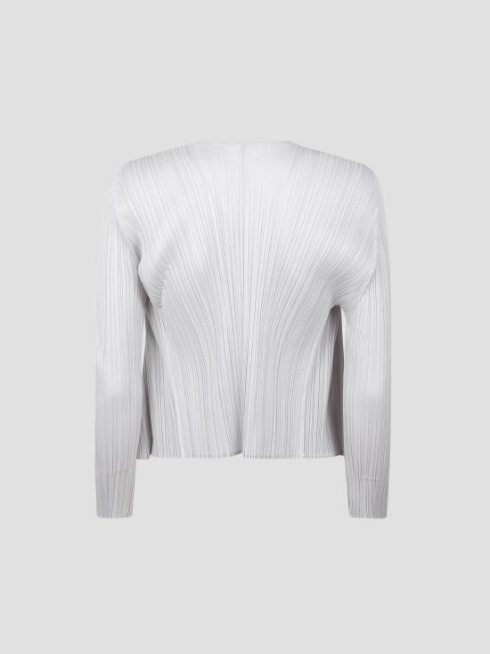 25FW 플리츠플리즈 가디건 PP58JO10610 LIGHT GRAY DOM - PLEATS PLEASE