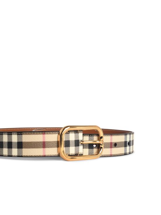 26SS 버버리 체크 골드 버클 8093830A7026 Beige - BURBERRY