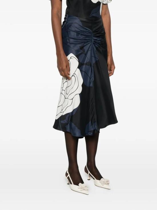 26SS 빅토리아 베컴 미디 스커트 1126WSK006985D9638 Blue - VICTORIA BECKHAM