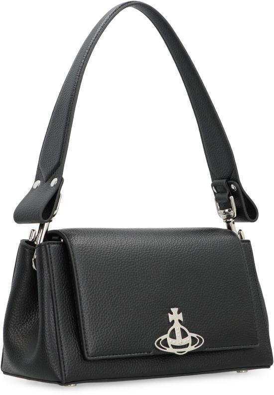 25FW 비비안웨스트우드 헤이즐 오브 페이크 레더 숄더백 46020001WS000D N403 BLACK - VIVIENNE WESTWOOD