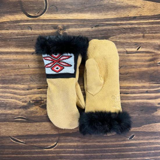  Astis 장갑 아스티스 네이우 숏 커프 미튼즈 탄색