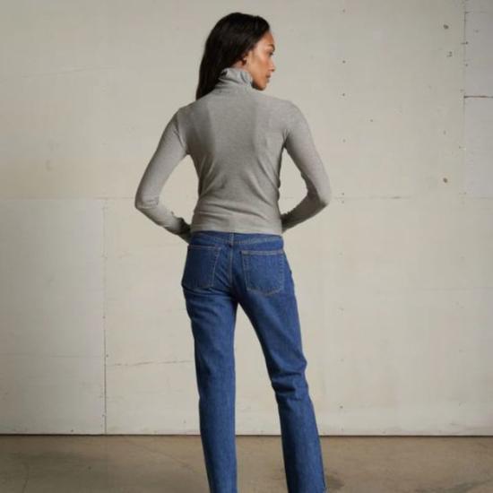  퍼펙트 화이트 티 긴팔 티셔츠 신디 터틀넥 탑 - PERFECT WHITE TEE