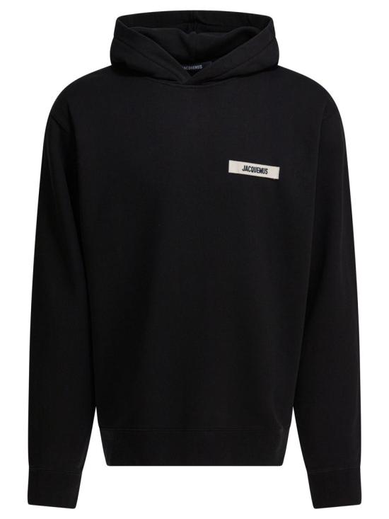 26SS 자크뮈스 그로그랭 후드 티셔츠 HOM00247AJ00126BLACK Black