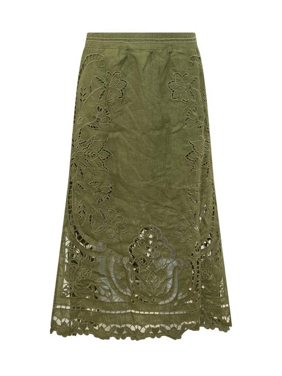 26SS 팜 리오 롱 스커트 344609 L0013 GREEN