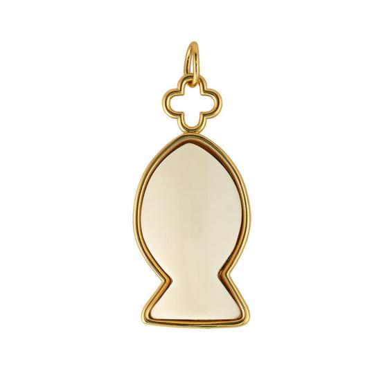  아샤 목걸이/팬던트 아이보리 피쉬 펜던트