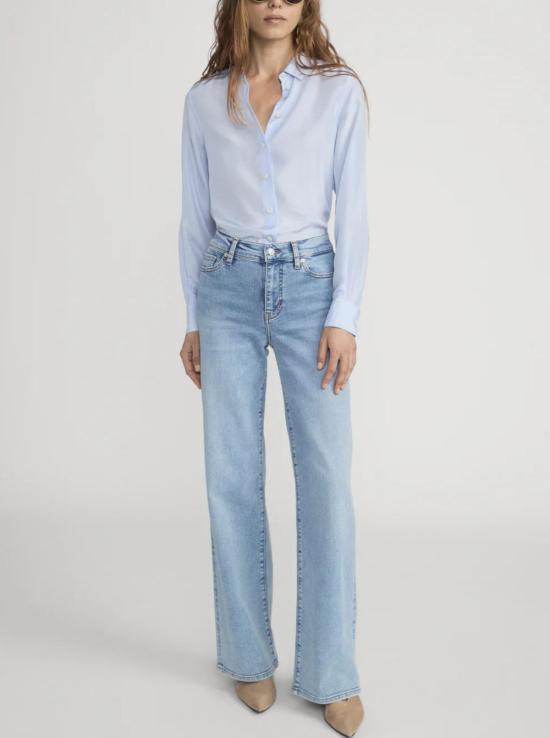  프레임 데님 팬츠 르 슬림 팔라초 진 리플 - FRAME