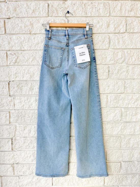  프레임 데님 팬츠 르 슬림 팔라초 진 리플 - FRAME