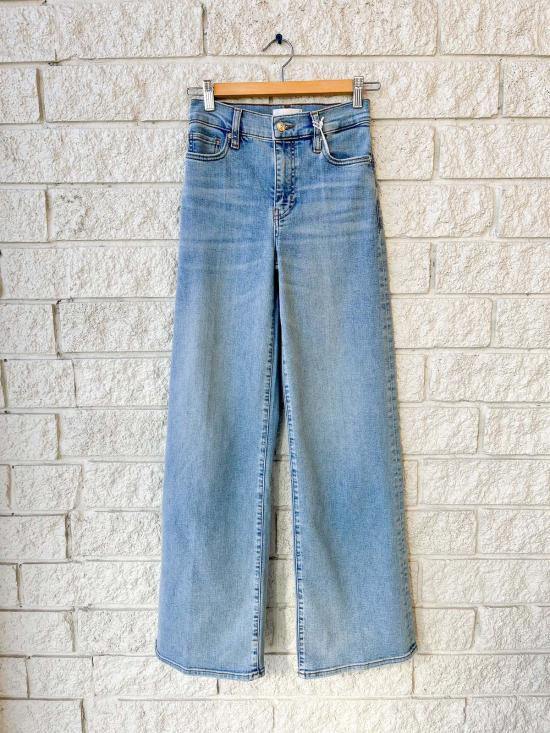  프레임 데님 팬츠 르 슬림 팔라초 진 리플