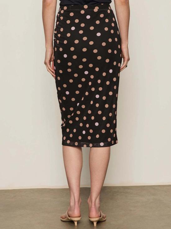  생츄어리 미디 스커트 개더드 메시  팝스팟 - SANCTUARY