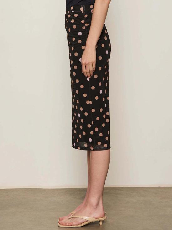  생츄어리 미디 스커트 개더드 메시  팝스팟 - SANCTUARY