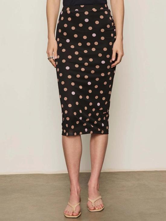  생츄어리 미디 스커트 개더드 메시  팝스팟 - SANCTUARY