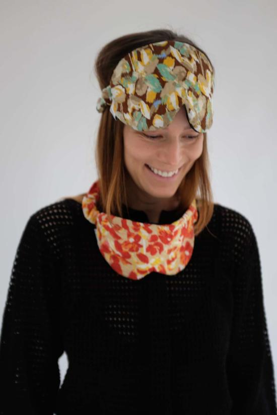  베클리나 여행용 액세서리 플로럴 수면 마스크 - BEKLINA