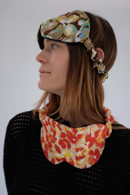  베클리나 여행용 액세서리 플로럴 수면 마스크 - BEKLINA