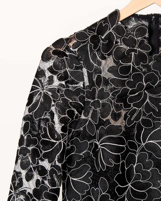  Lela Rose 숏 원피스 레라 로즈 홀리 드레스 블랙/아이보리 - OTHER BRANDS