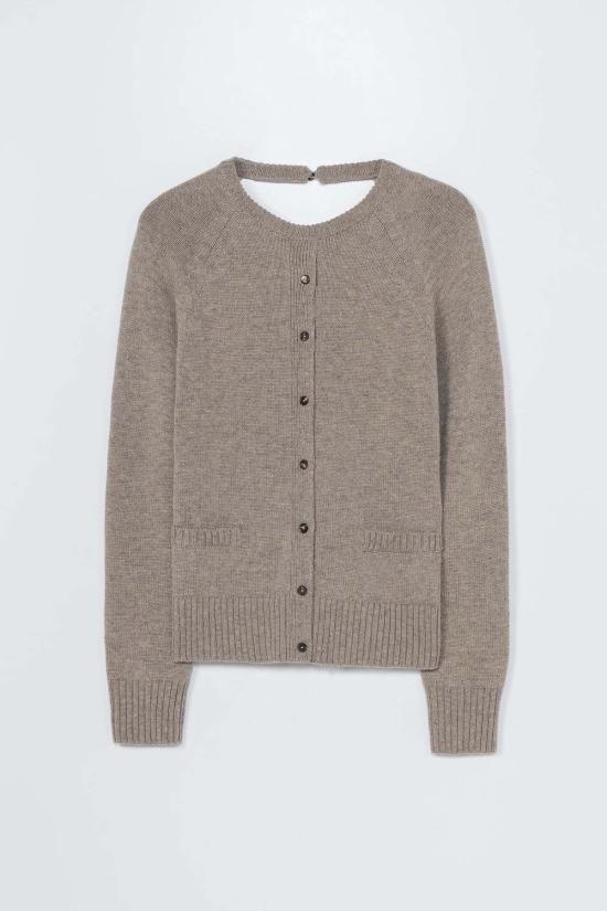  코데라 가디건 코르데라 메리노 울 오픈 백 - CORDERA