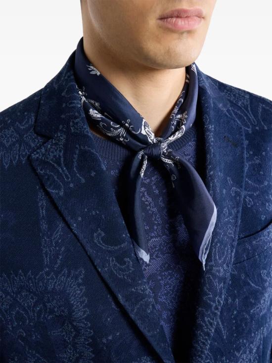 26SS 에트로 머플러/스카프 MAXA0006 AKH00 B0310 DARK BLUE - ETRO